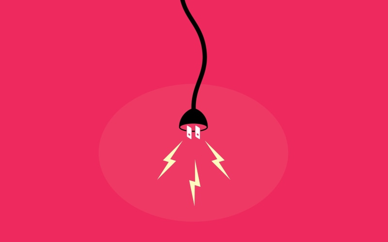 illuminated, hanging, electric, shape, connection, no people, communication, circle, electricity, pink color, minimalism, technology, equipment, illustration