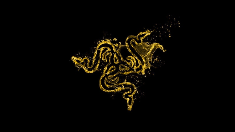 1080P, simple, gold, Razer, minimalism