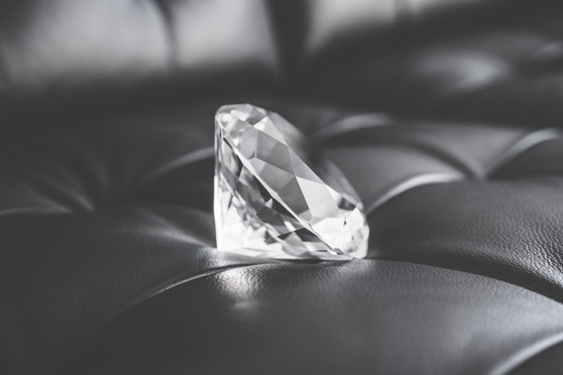 crystals, shiny, jewelry, elegance, emotion, furniture, gemstone, single object, bright, Leather, precious gem, selective focus, Diamond Crystal, 4K, luxury