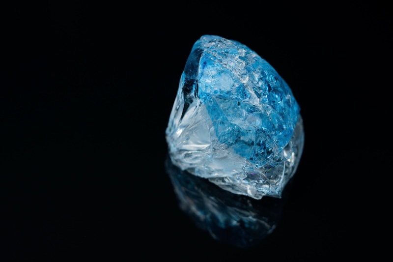 gemstone, cracks, rare, geology, background, stone, studio shot, no people, deco, wealth, solid, precious gem, ice, black, quartz, blue, piece, nature