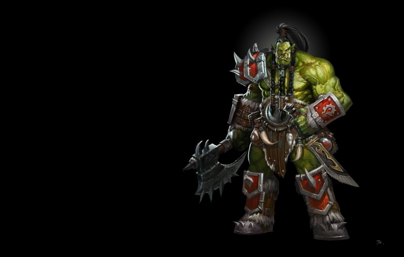 the game, 1080P, uncle Orca, jojo so, Orc, art, fantasy, WOW