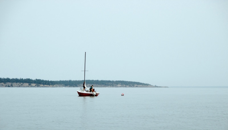 nautical vessel, united states, day, copy space, orcas island, outdoors, real people, transportation, 4K, tranquil scene, nature, men, sky, beauty in nature