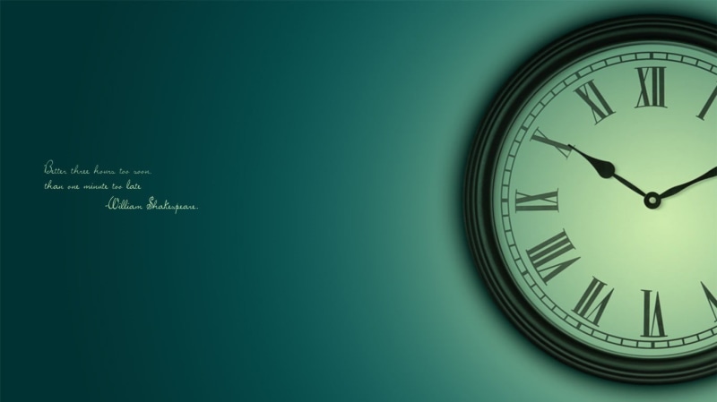 wall - building feature, time, indoors, western script, black, copy space, text, quote, no people, instrument of time, minute hand, analog, roman numeral