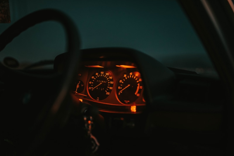 travel, old school, driving, dark, dial, glow, cluster, dashboard, traffic, transportation, windshield, land Vehicle, speedometer, interior, gauge, bmw