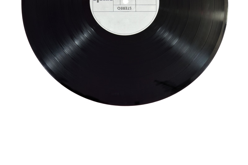 vinyl player, single object, 5K, gray, arts culture and entertainment, studio shot, steel, music, metal, alloy, platinum, sound, black color, lp, close-up