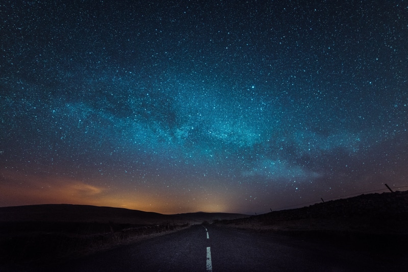 sky, yorkshire dales, star Shape, d800, road, science, light pollution, clouds, stars, Road to Nowhere, galaxy, night, astronomy, milky Way, nights, nebula
