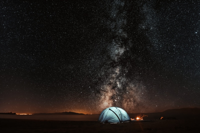 science, star - space, 5K, astronomy, constellation, illuminated, infinity, sky, milkyway, tent, astrology, desert, outdoors, people, mountain, blue, stars