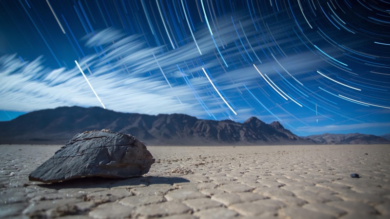 rock, death valley national park, long exposure, below sea level, death valley, long exposure photography, racetrack playa, photography, starry night, 4K