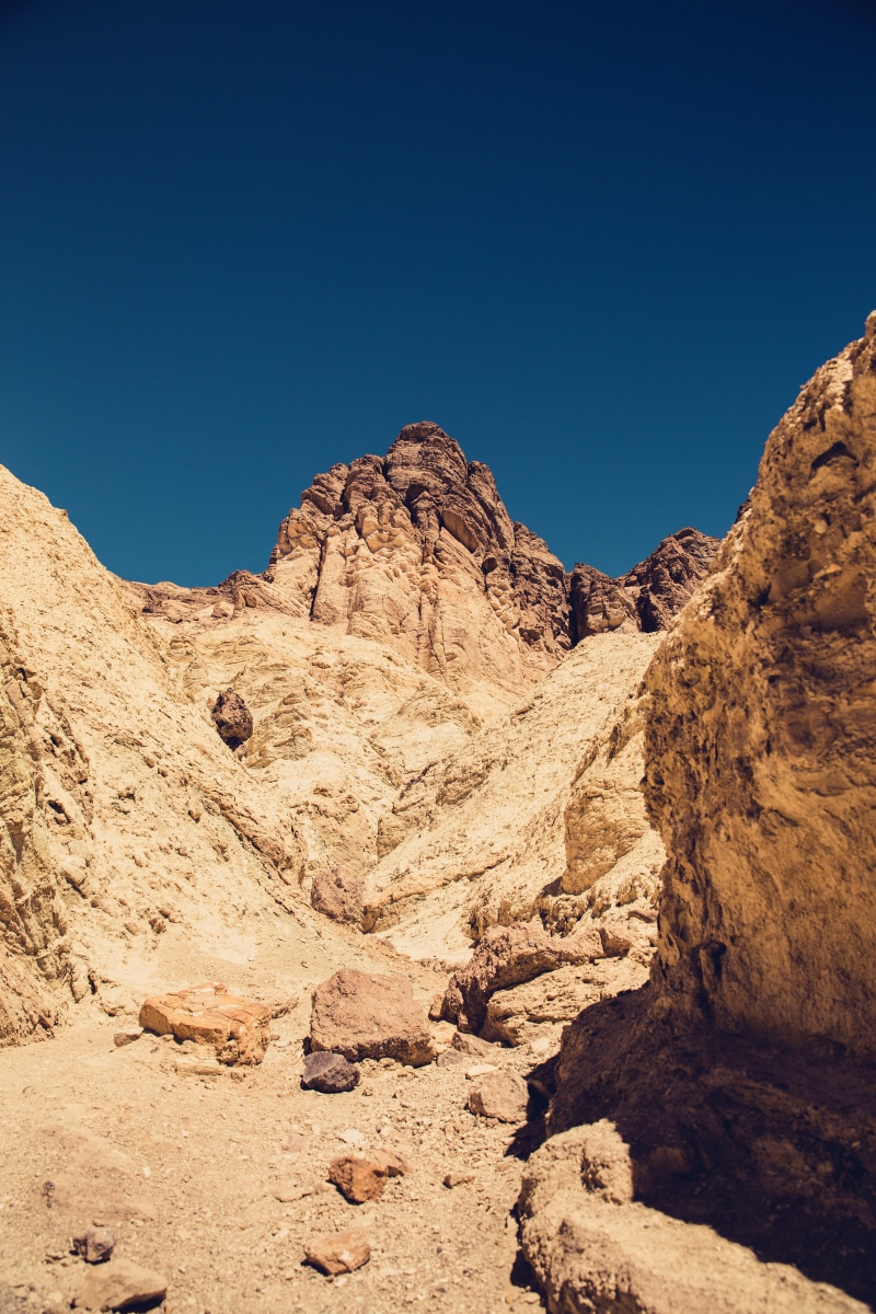 blue, in Death, Death Valley National Park, Rocks, valley, landscape, sunlight, rock, semi-arid, sandstone, Nevada, stone - Object, non-urban scene, eroded