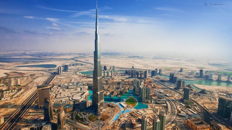 skyscraper, building, United Arab Emirates, Burj Khalifa, cityscape, 1080P, city, Dubai