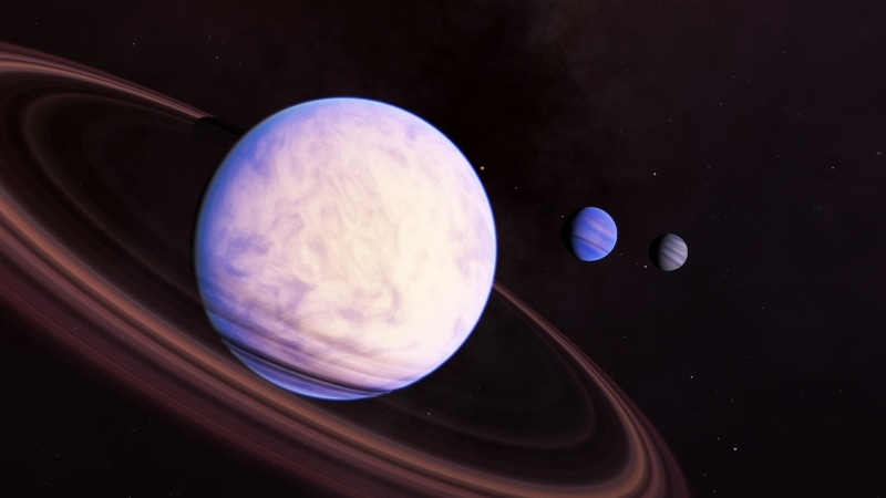 animal, space exploration, star - space, astronomy, space art, planetary rings, outdoors, planet, purple, Space Engine, 1080P, marine, blue, science, system