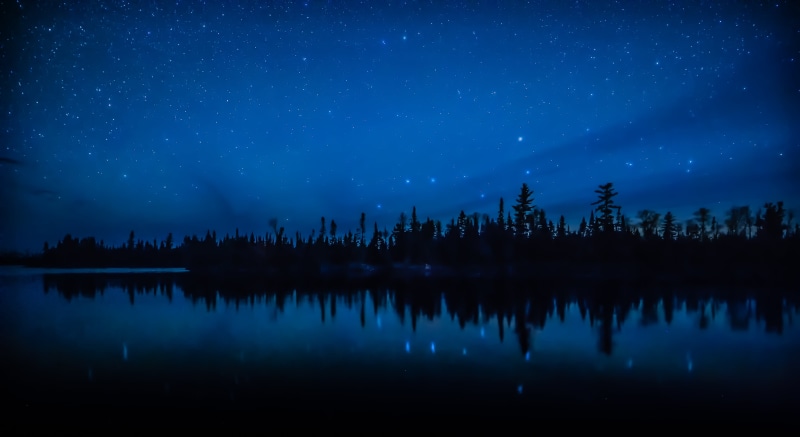 gunflint trail, space  stars, nature, Right Stuff, Lightroom, f/2, f/2.8, lake, galaxy, sky, landscape, Nikon, Ursa Major, id, trees, star - Space, star Trail