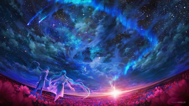 purple, galaxy, arts culture and entertainment, illuminated, space, light trail, no people, low angle view, flowers, multi colored, astronomy, festival