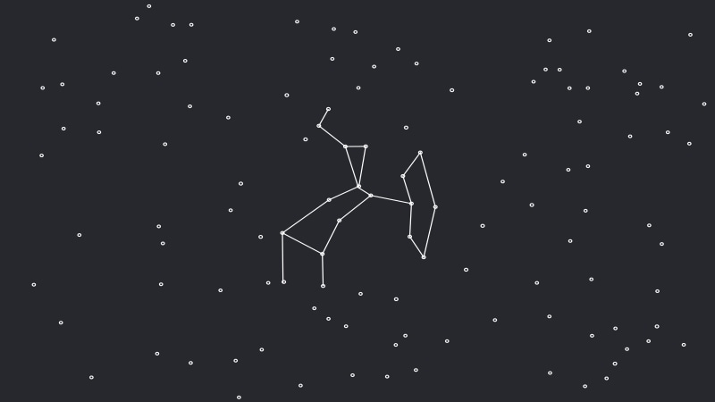 illuminated, stars, constellations, fuel and power generation, line art, dark, arts culture and entertainment, built structure, white color, 8K, copy space
