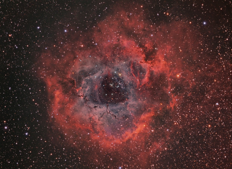 space, 2K, in the constellation, Rosette, Unicorn, NGC 2237, Outlet, Nebula