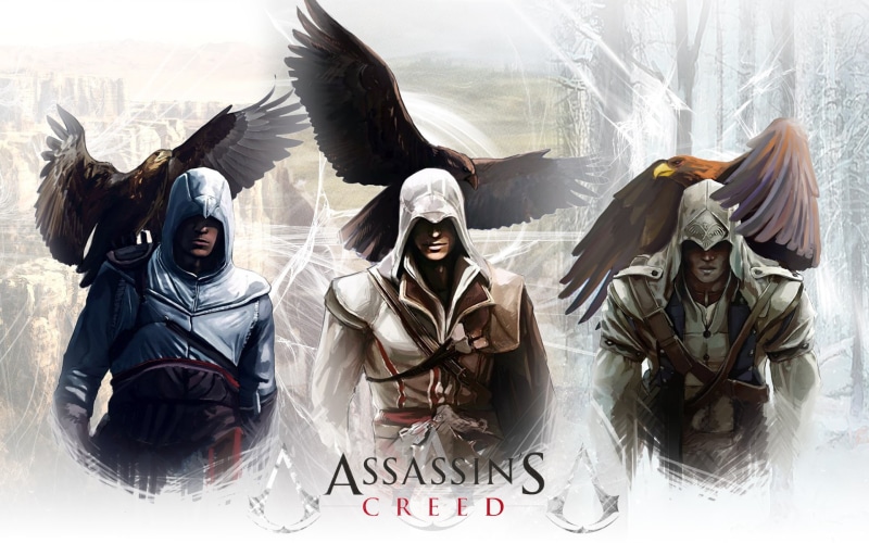 connor, creed, assassin 039 s, eagles, kenway, games, 1080P, warriors