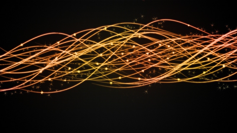 digital, waves, blurred motion, motion, no people, abstract, orange color, illuminated, glowing, black background, speed, dots, connection, technology