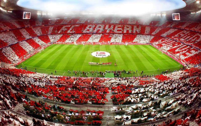football, bayern, crowd, allianz, 1080P, arena, munchen, soccer
