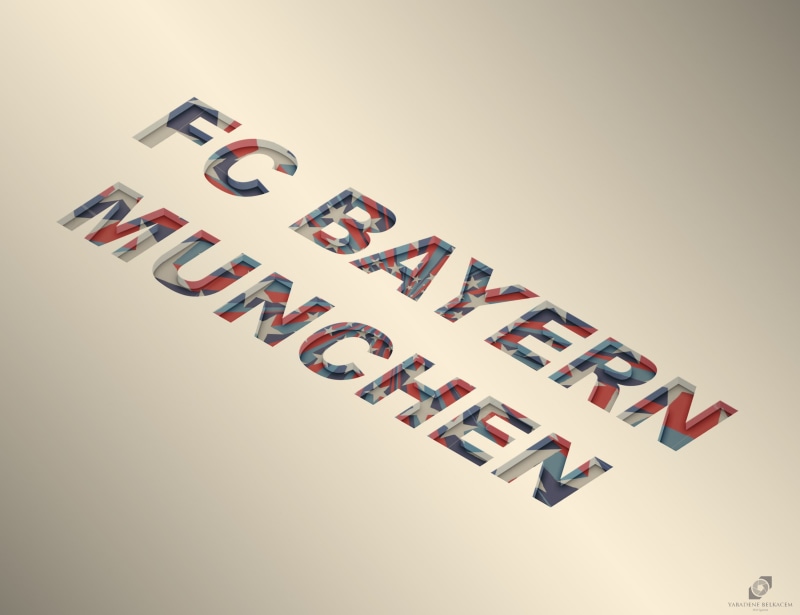 studio shot, Bayern Munchen, 2K, beige background, direction, in a row, large group of objects, repetition, creativity, sports club, gray, red, FC Bayern
