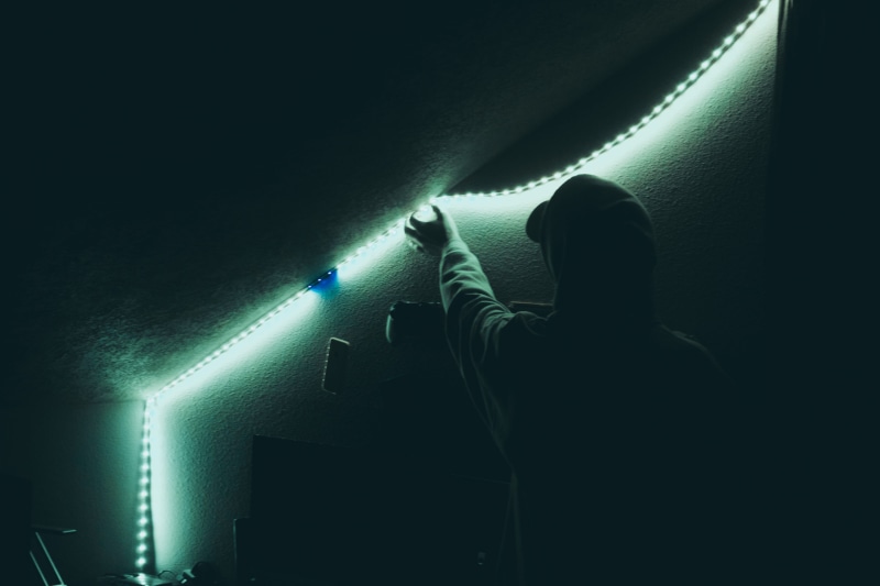 jacket, three quarter length, light, lifestyles, light - natural phenomenon, hooded, 4K, arts culture and entertainment, lighting, inflatable, ceiling