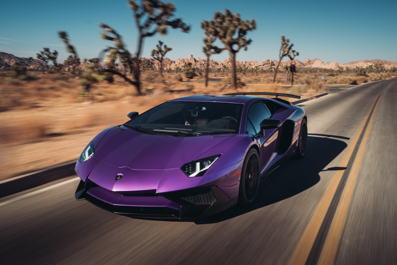 5K, 5K, Lamborghini Aventador SuperVeloce Coupe, Purple