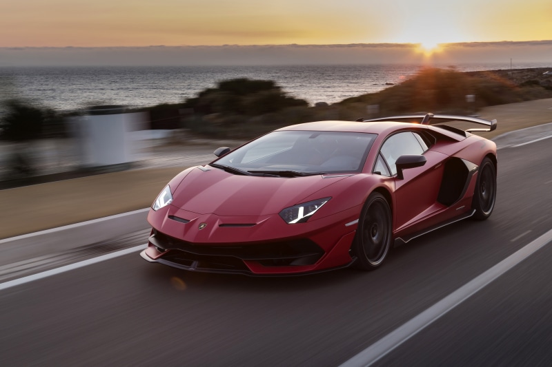 Vehicle, Car, Lamborghini Aventador SVJ, Sport Car, Lamborghini, Lamborghini Aventador, Red Car, 4K