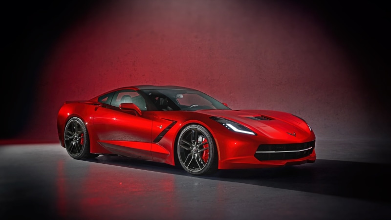 Sports car, Transport and Vehicles, C7 Corvette, Corvette C7 Unreal Engine 4 RTX, Chevrolet Corvette, Supercar, Machine, 1080P, by Damian Bilinski, Red