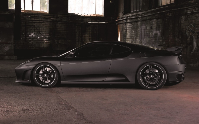 1080P, Ferrari, Black, Car, matte, Side, Sports, View, f