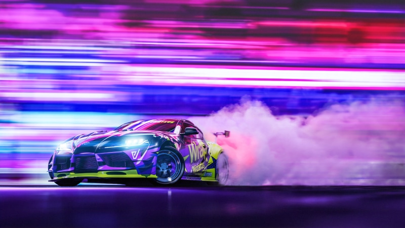 Burnout, Toyota, Toyota Supra, 4K