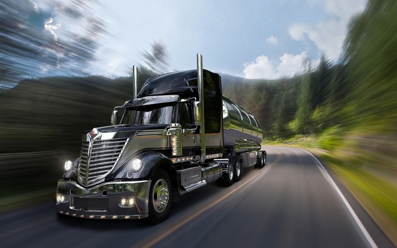 speed, silver colored, nature, 1080P, large, freight, trucking, Truck, mode of transportation, long exposure, motor vehicle, semi-truck, motion, sky, trucks