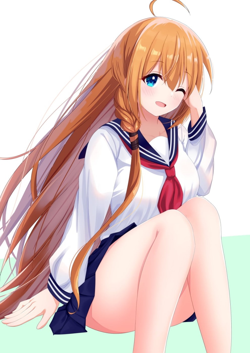 anime girls, Princess Connect Re:Dive, Pecorine (Princess Connect!), 720P, school uniform