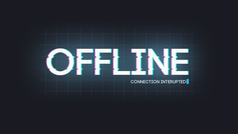 offline, 1080P, hd, sign, routine, text, connection, interrupted