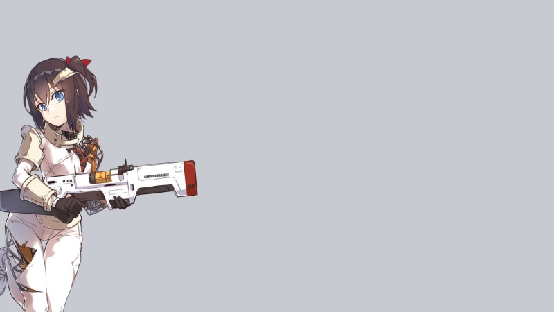 Synth, occupation, skill, young men, Institute Laser Rifle, red, indoors, competition, accuracy, copy space, young adult, side view, studio shot, one person