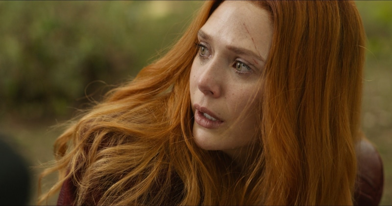 Marvel, Red, 1080P, Red head, Wanda Maximoff, Actress, Superhero, The film, Hero, Cinema, Redhead, Girl, Scarlet Witch, Film, Tear, The Avengers: infinity war