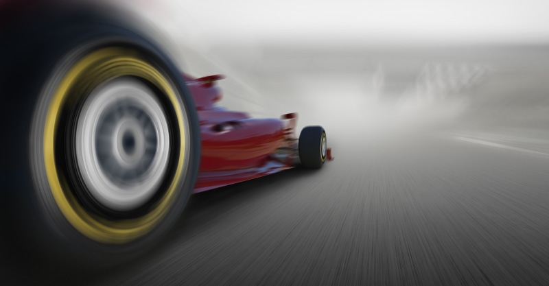 blurred motion, speed, wheels, outdoors, no people, vehicle, Formula 1, 5K, competition, motion, wheel, sport, tire, transportation, car, motion blur