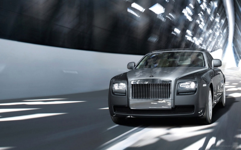 cars, blur, tunnel, rolls, hd, 1080P, royce, phantom, motion