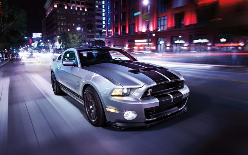 motion blur, Shelby, 2K, Ford, Ford Mustang, car, gt500