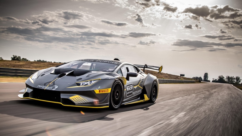 supercar, 4K, digital composite, lamborghini huracan, motor vehicle, cloud - sky, transportation, road, motorsport, mode of transportation, performance car