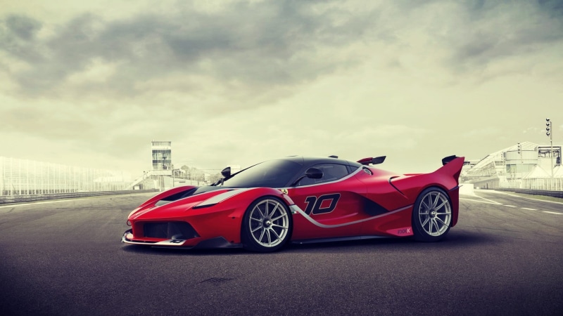 road, day, no people, sports race, motion, speed, 1080P, sport, sports car, mode of transportation, sports, transportation, Ferrari FXX K, sky, land vehicle