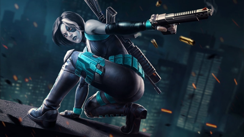 standing, adult, marvel contest of champions, sport, domino, rifle, protective eyewear, young adult, games, marvel, hd, protection, gun, technology, focus on foreground