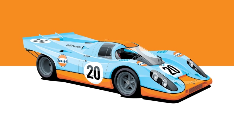 race cars, Porsche 917k, 1080P, poster, Le Mans, gulf