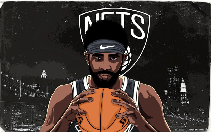 brooklyn nets, Brooklyn, baskets, basketball, Kyrie Irving, 2K, bucket, Flatearther