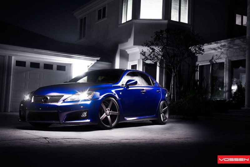 land vehicle, Lexus, motion, street, vehicle, city, night, blue, no people, car, 1080P, luxury, building exterior, road, mode of transportation, headlight