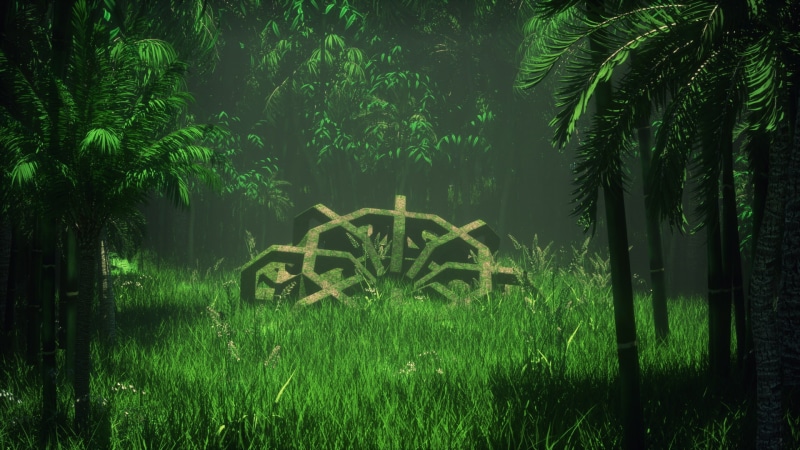 Cinema 4D, nature, 1080P, jungle, landscape, OctaneRender by OTOY