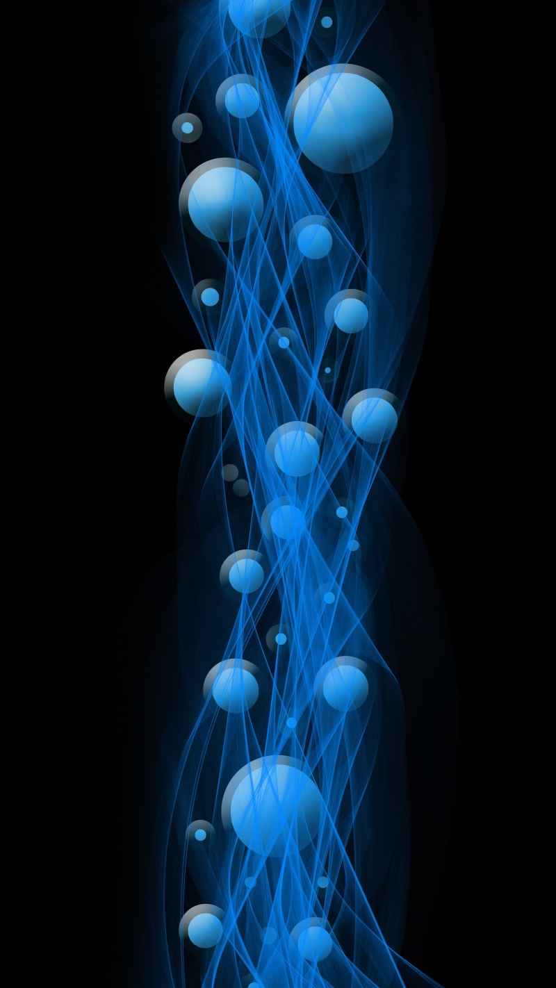 quantum physics, 4K, particles, molecules, waves, physics, circles
