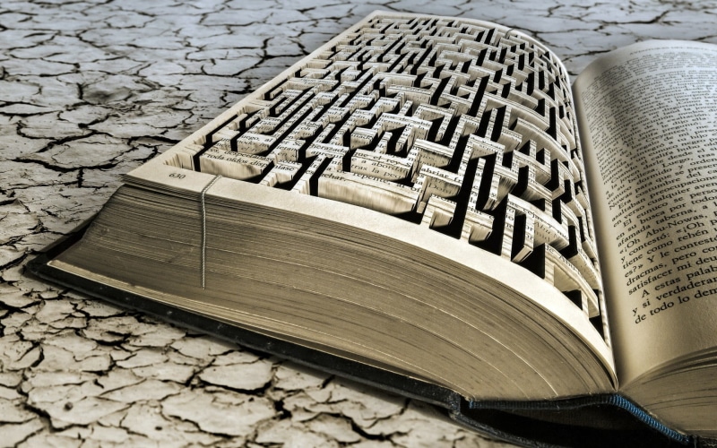 expertise, close-up, high angle view, 1080P, digital art, beige, maze, wood - material, land, wisdom, backgrounds, paper, literature, books, religion