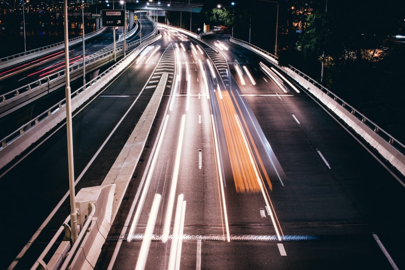light trail, long exposure, no people, brisbane, city, city life, illuminated, multiple lane highway, lapse, street, speed, vehicles, time, motor vehicle