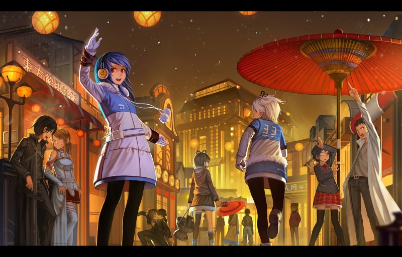 Asuka Langley Soryu, Okabe Rintarou, 4K, Takanashi Rikka, Sword Art Online, Yuuki Asuna, Chuunibyou Demo Koi Ga Shitai!, Kirigaya Kazuto, Neon Genesis Evangelion
