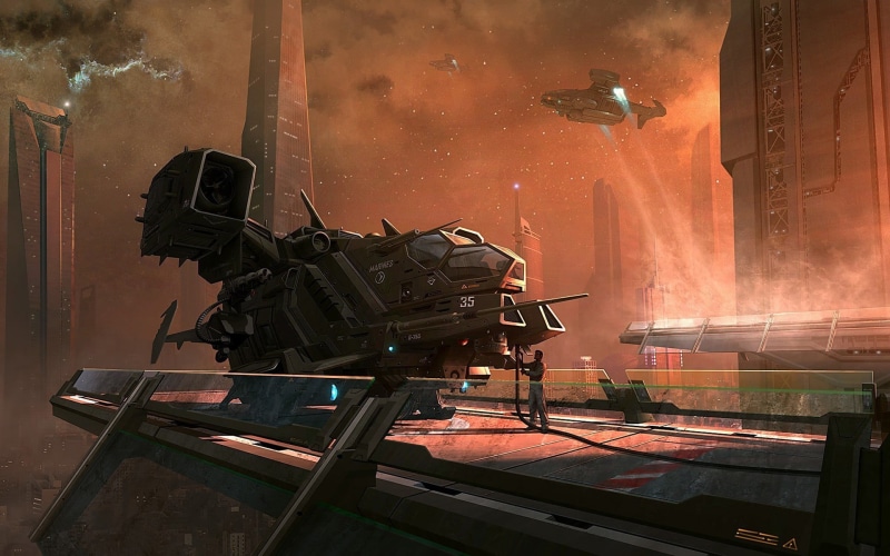 stage, abandoned, spaceship, men, fire, fire - natural phenomenon, architecture, gas stations, futuristic, working, 1080P, indoors, industry, tower, lights