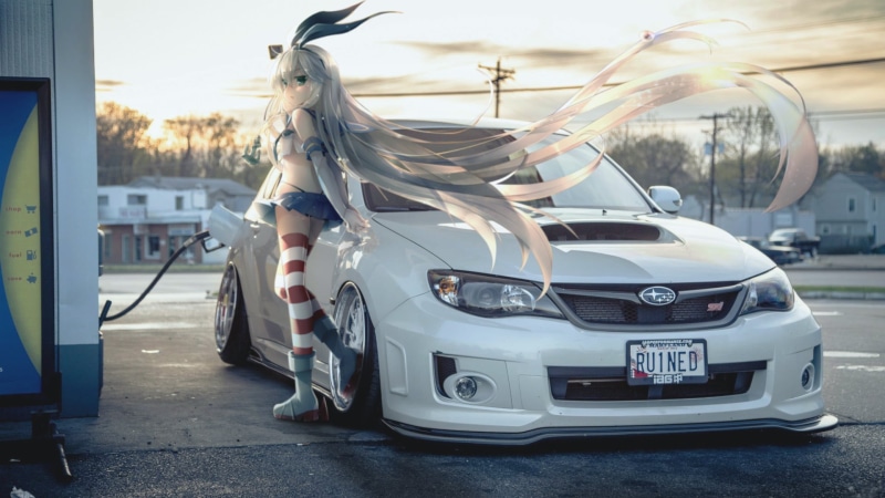 road, stationary, built structure, no people, gas stations, art and craft, architecture, animal, animal representation, silver, motor vehicle, outdoors